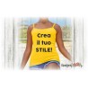 Canotta donna con spalline personalizzata