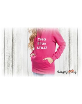 Felpa donna con cappuccio personalizzata