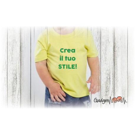 T-shirt bambino mezza manica personalizzata