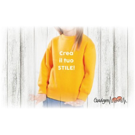Felpa bambino girocollo personalizzata