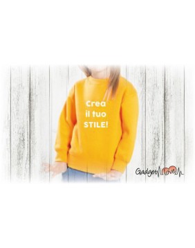 Felpa bambino girocollo personalizzata