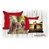 Coppia cuscino quarato 20x20 e 40x40 personalizzato