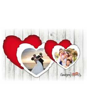 Coppia cuscino quarato 20x20 e 40x40 personalizzato