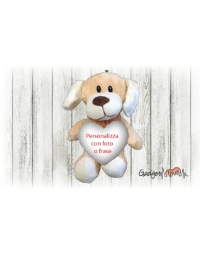  Peluche con cuscino 20cm personalizzato