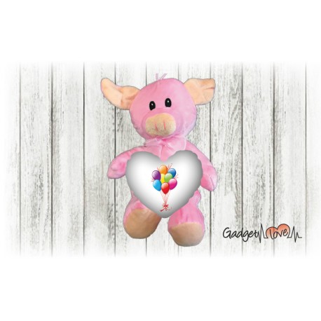 Peluche con cuscino 20cm personalizzato
