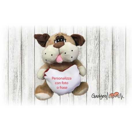 Peluche con cuscino 25cm personalizzato