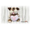 Peluche con cuscino 25cm personalizzato