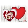 Cuscino cuore 40x40 Love