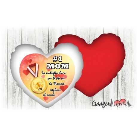 Cuscino cuore 40x40 Medaglia d'oro