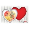 Cuscino cuore 40x40 Medaglia d'oro