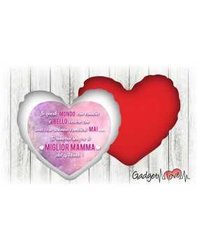 Cuscino cuore 40x40 Miglior Mamma