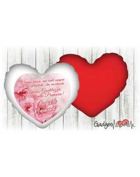 Cuscino cuore 40x40 Auguri Mamma
