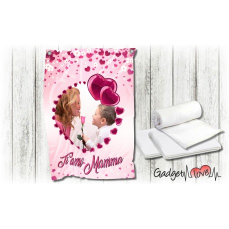 Plaid in pile Ti amo Mamma