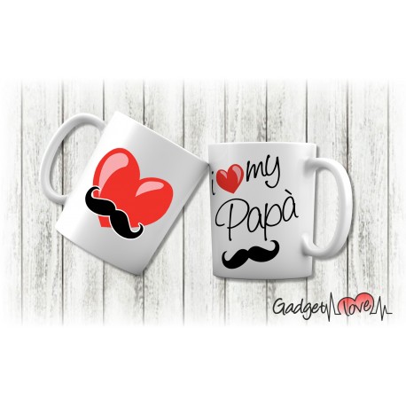 Tazza classica i love Papà