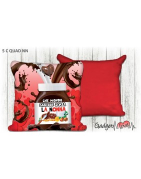 Cuscino quadrato 40x40 che mondo sarebbe senza la Nonna