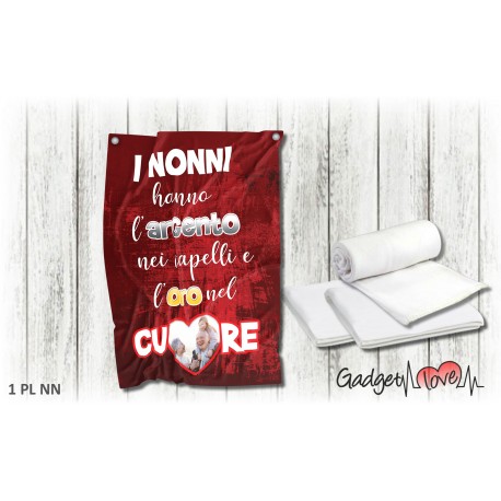 Plaid in pile l'oro nel cuore Nonni