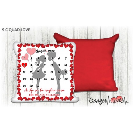 Cuscino quadrato 40x40 Calendario