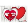 Cuscino cuore 40x40 i love you