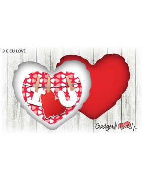 Cuscino cuore 40x40 i love you 3