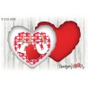 Cuscino cuore 40x40 i love you 3