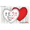 Cuscino cuore 40x40 King & Queen