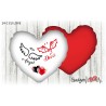Cuscino cuore 40x40 Angel & Devil