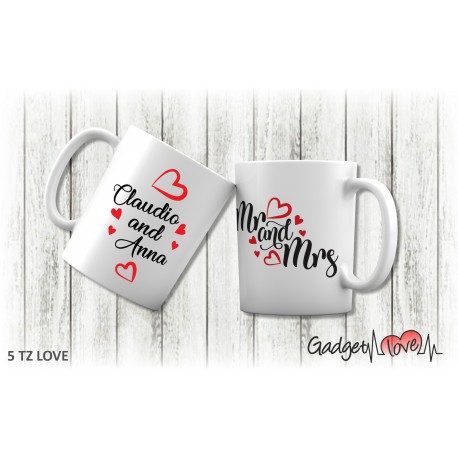 Tazza classica Mr e Mrs 2