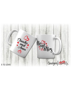 Tazza classica Mr e Mrs 2